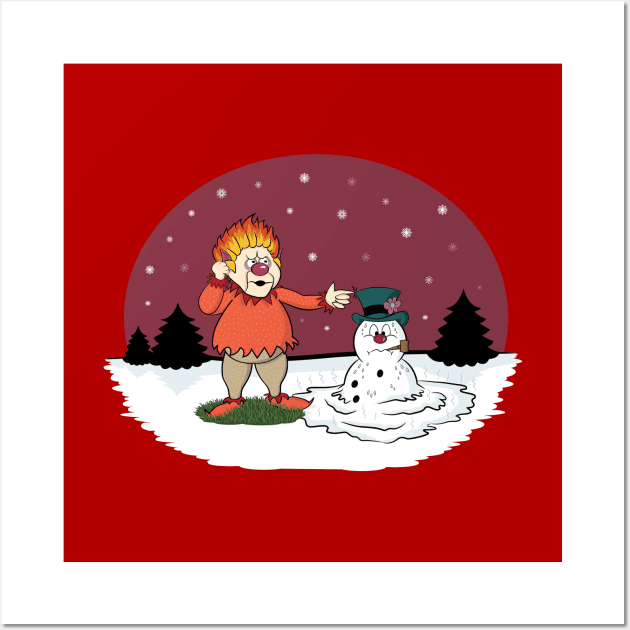 Heat Miser Melts Frosty The Snowman Wall Art by bryankremkau